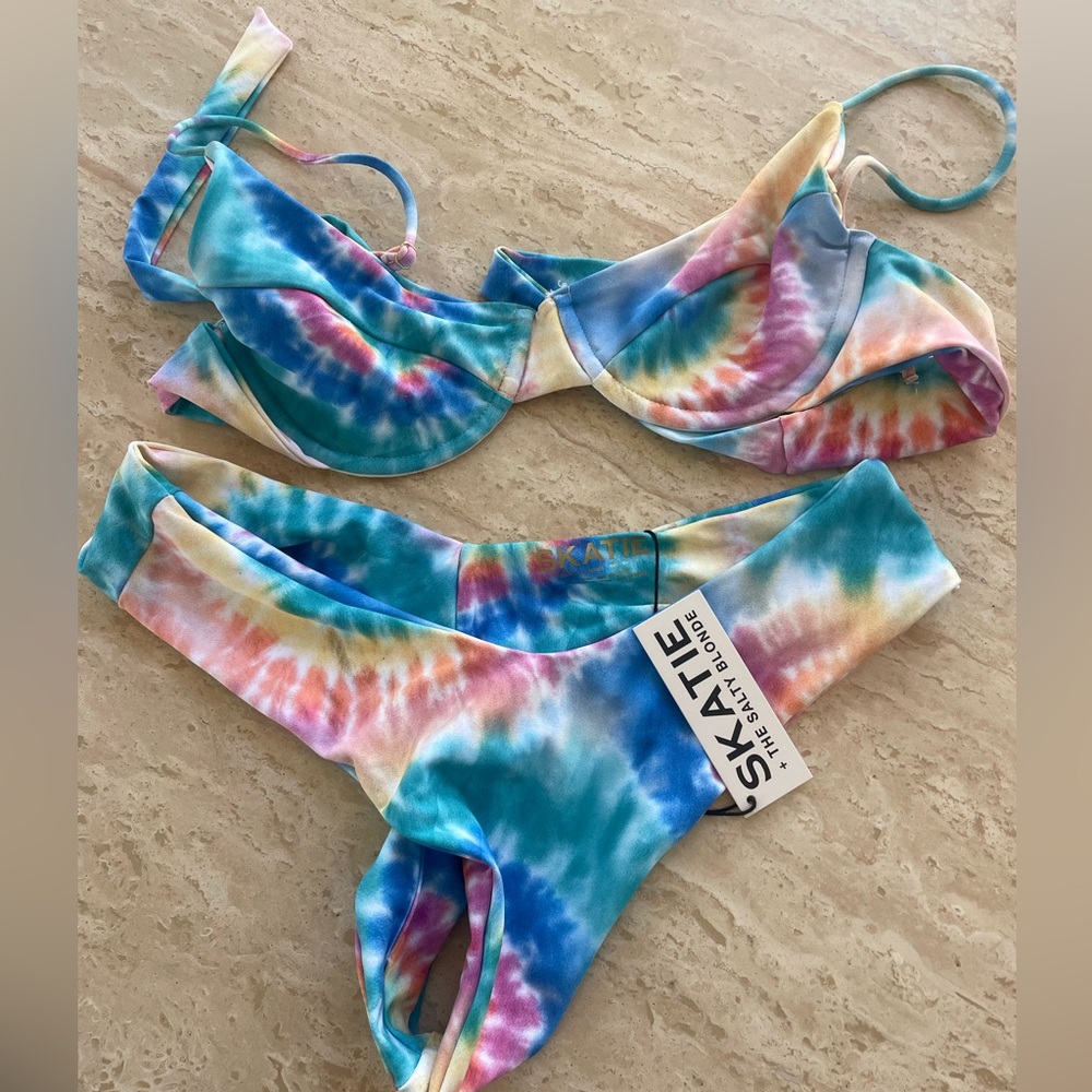 SKATIE tie dye bathing suit set